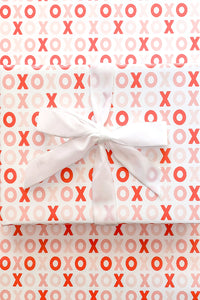 Lettered XOXO Pattern Wrapping Paper