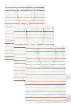 Load image into Gallery viewer, Colorful Stripes Gift Bag Set of 3