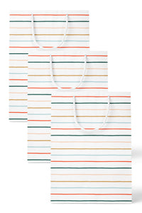 Colorful Stripes Gift Bag Set of 3