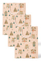 Gingerbread Village Gift Bag Set of 3