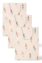 Load image into Gallery viewer, Pinkmas Nutcracker Holiday Pattern Gift Bag Set of 3