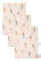 Pinkmas Nutcracker Holiday Pattern Gift Bag Set of 3