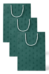 Green Trees Gift Bag Set of 3
