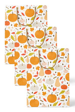 Load image into Gallery viewer, Hello Pumpkin Pattern Fall Gift Bag Set of 3