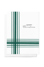 Load image into Gallery viewer, Green &amp; White Gift Christmas Card