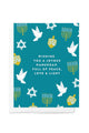 Peace, Love & Light Hanukkah Card