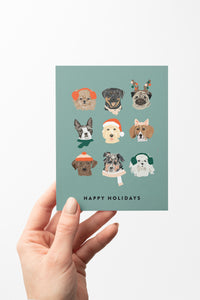 Holiday Dogs Gift Bag & Card Set