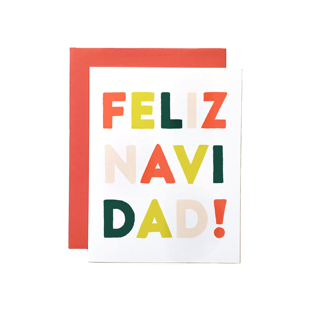 Feliz Navidad Lettered Card