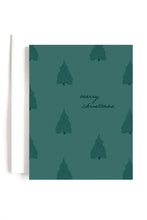 Load image into Gallery viewer, Green Christmas Trees Boxed Set of 8 Cards