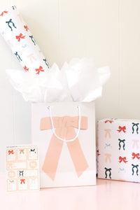 Coquette Pink Bow Gift Bag