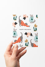 Load image into Gallery viewer, Holiday Cat Cards - Boxed Set of 8 Cards