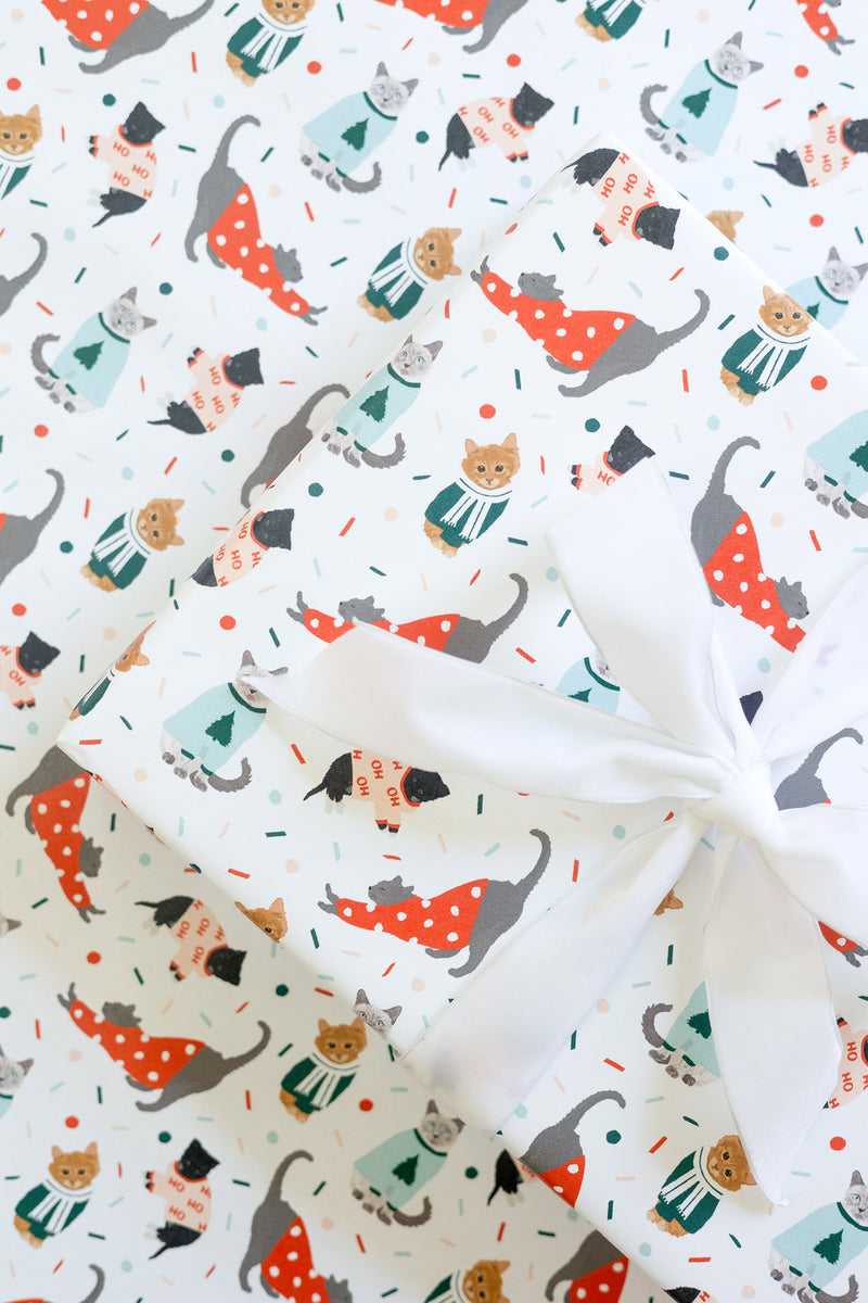 Holiday Cats Wrapping Paper – Joy Paper Co.