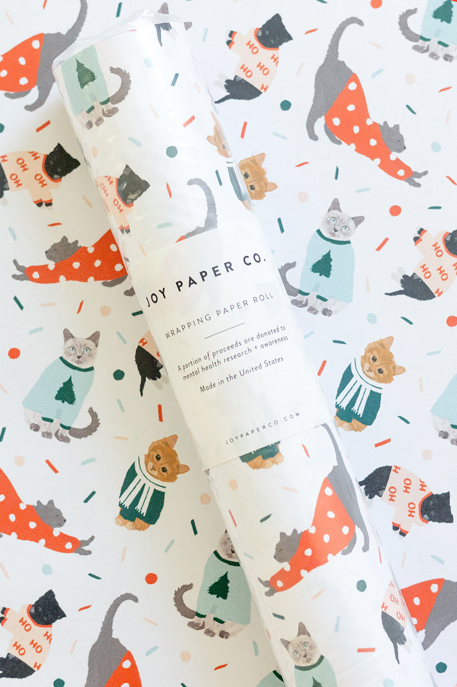 Holiday Cats Wrapping Paper