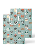 Load image into Gallery viewer, Holiday Dogs Gift Bag Set of 2