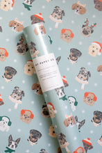 Load image into Gallery viewer, Holiday Dogs Wrapping Paper Roll