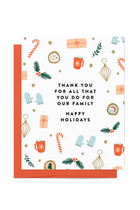 Holiday Thank You Card