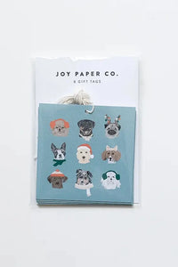 Holiday Dogs Gift Tag (Set of 8)