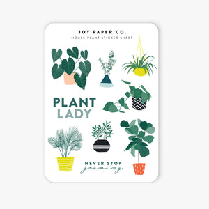 House Plant Sticker Sheet