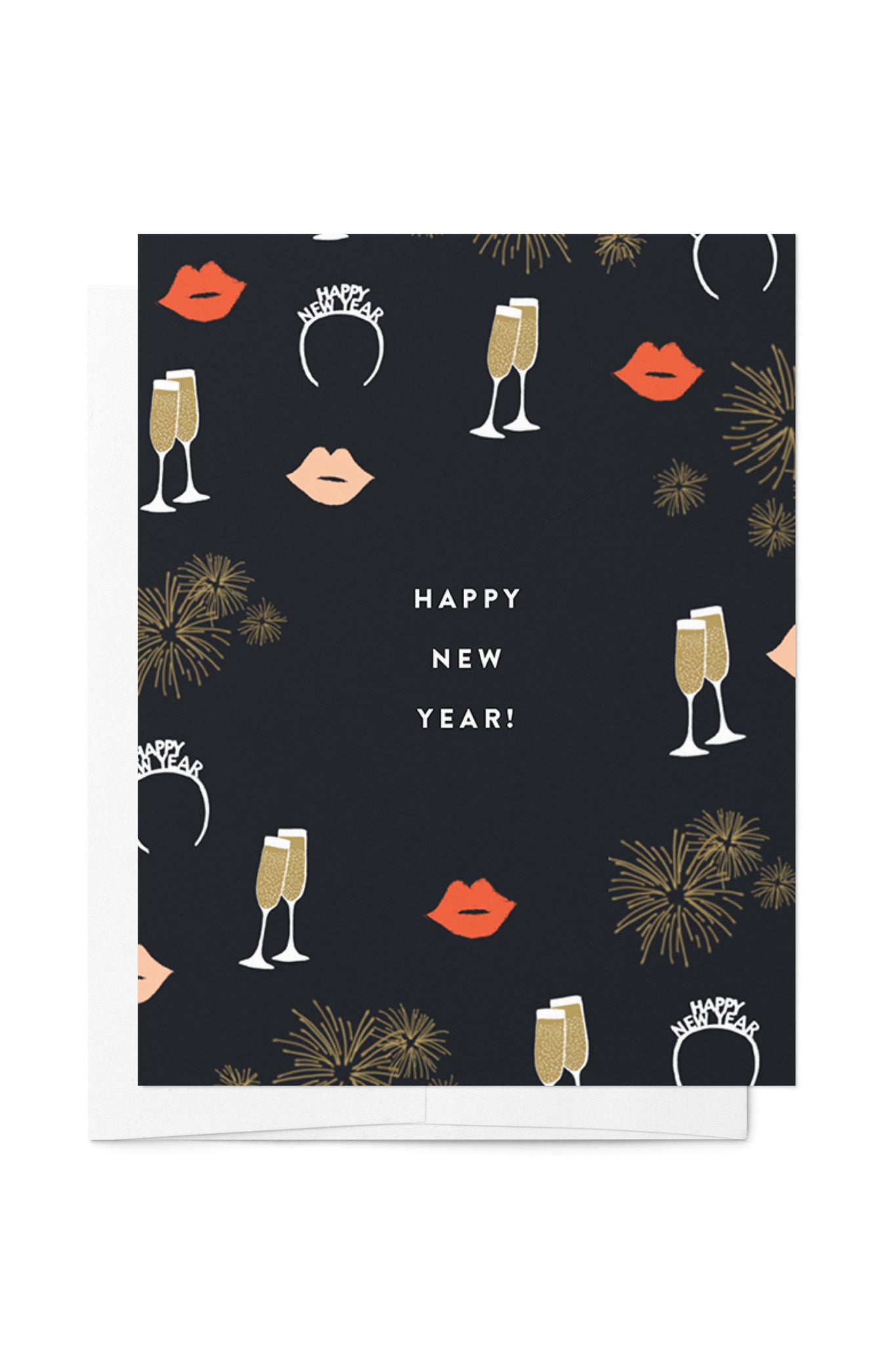 Illustrated Happy New Year Card