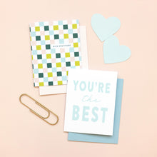 Load image into Gallery viewer, Colorful Checkered With Gratitude, Thank You Card