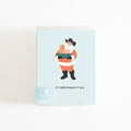 Cowboy Santa Merry Christmas Y'all Cards - Boxed Set of 8 Cards