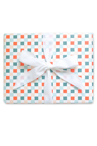 Colorful Holiday Checkered Wrapping Paper