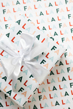 Load image into Gallery viewer, FA LA LA Lettered Wrapping Paper Roll