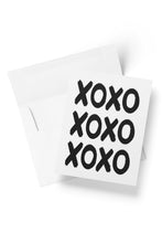 Load image into Gallery viewer, Black &amp; White XOXO Card