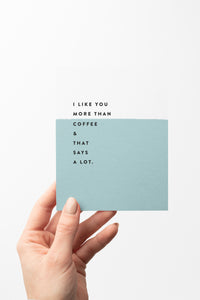 More Than Coffee Card