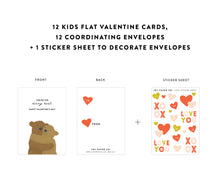 Load image into Gallery viewer, &#39;The Beary Best&#39; Kids Mini Valentines (Set of 12)