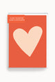 Two-Tone Big Heart Mini Valentine Cards Folded (Set of 8)