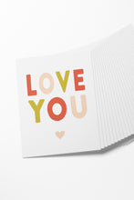 Load image into Gallery viewer, &#39;LOVE YOU&#39; Mini Valentines (Set of 8)