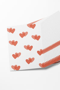 Heart Pattern Mini Valentines (Set of 8)