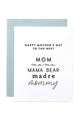 Mom, Mama... Mother's Day Card