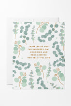 Load image into Gallery viewer, Mother&#39;s Day Eucalyptus Sympathy Card