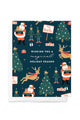 Magical Season Santa and North Pole Christmas Card