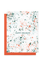 Load image into Gallery viewer, Modern Paint Splatter Holiday Greeting Card