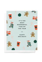 Load image into Gallery viewer, Most Wonderful Time of the Year Illustrated Holiday Card