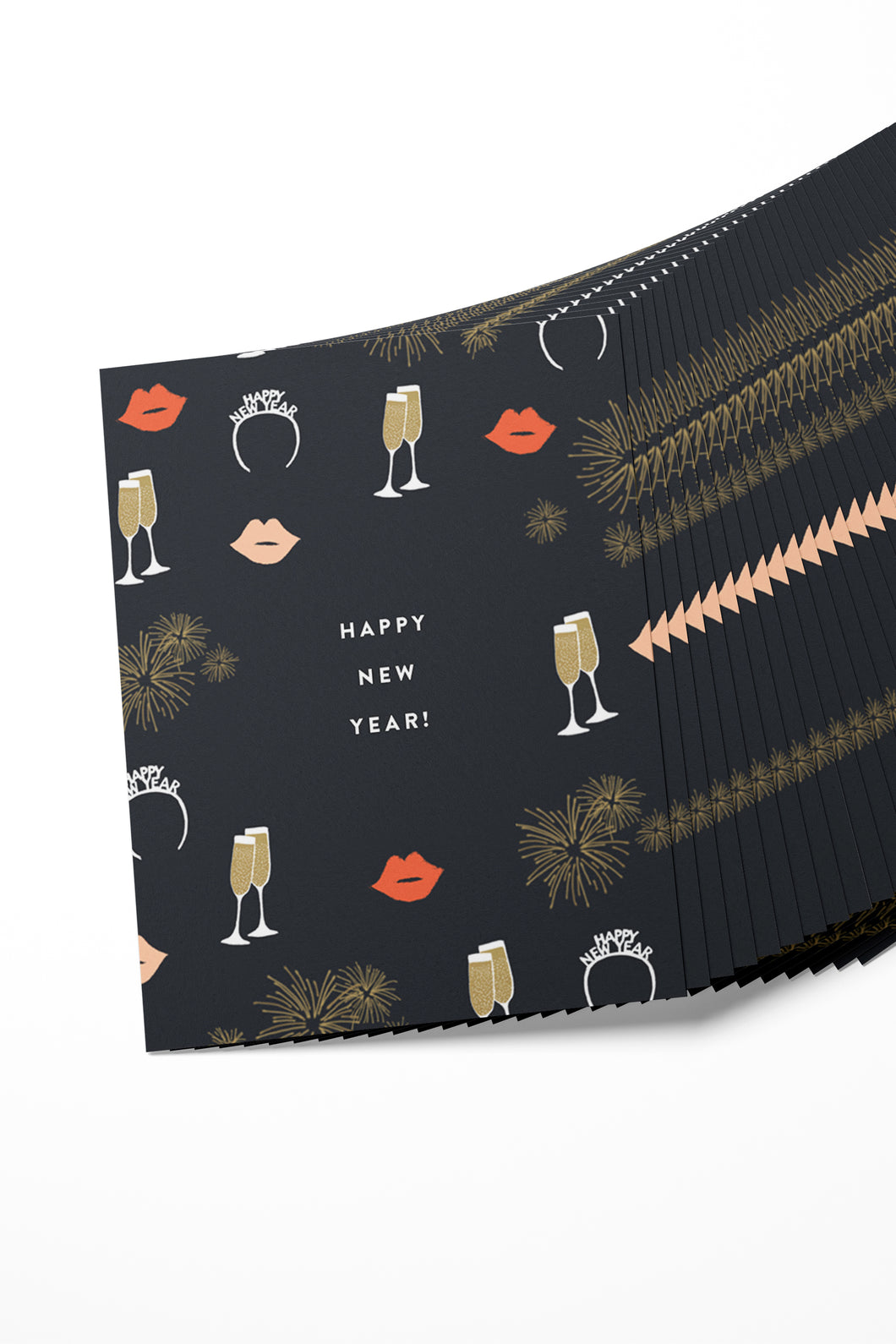 New Years Boxed Set of 8 Cards