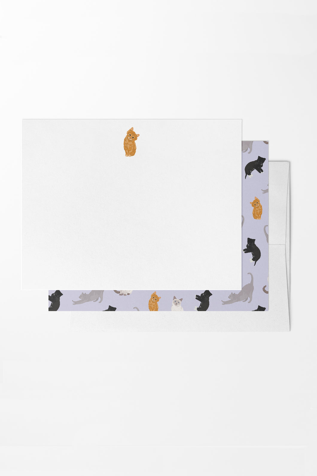 Cat Lover Flat Notes | 8 Boxed Notecards Stationery