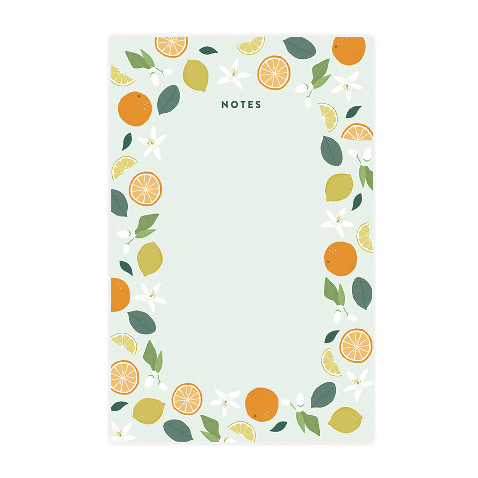 Citrus & Botanical Notes Notepad