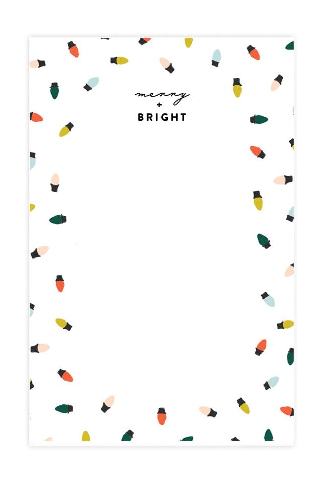 Merry & Bright Notepad