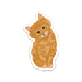 Orange Tabby Kitten Sticker
