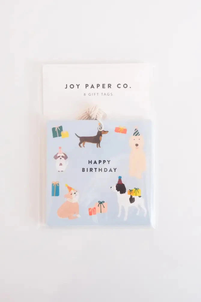 Dog Birthday Gift Tag (Set of 8)