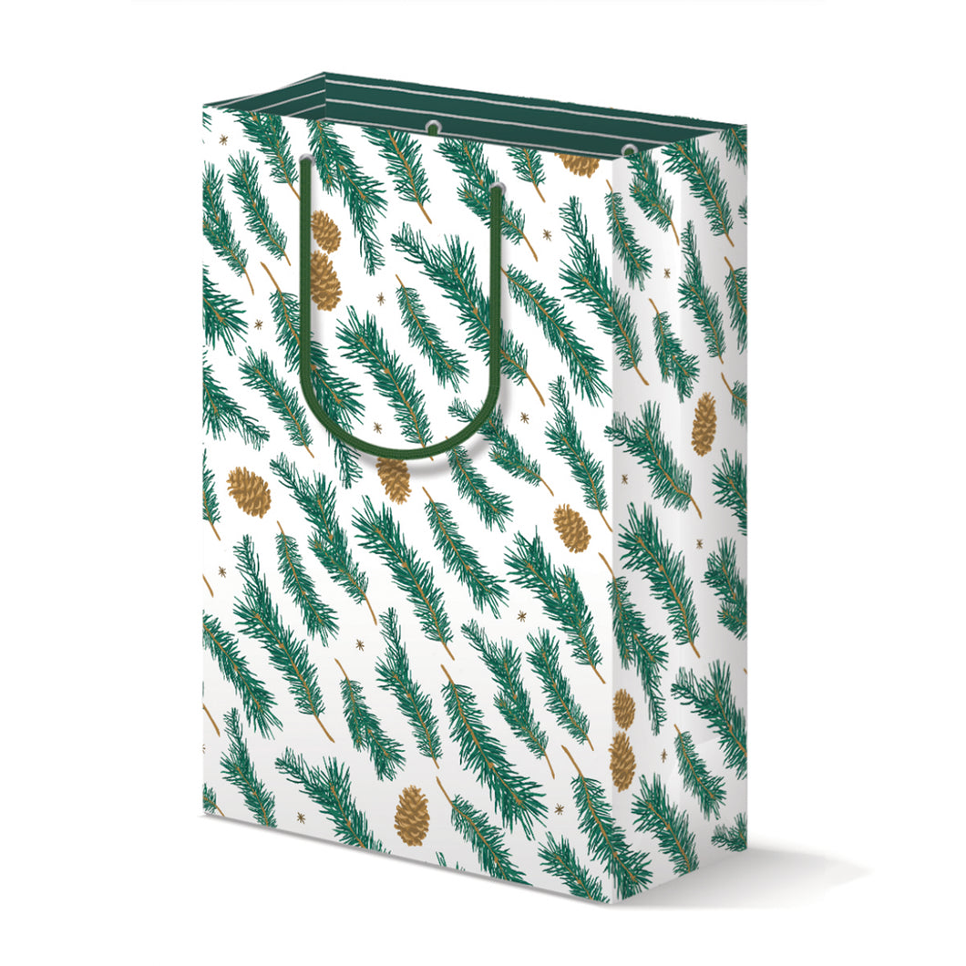 Pine Pattern Gift Bag | Christmas, Holiday Gift