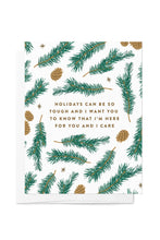 Load image into Gallery viewer, Pine Pattern Holiday Empathy Greeting Card