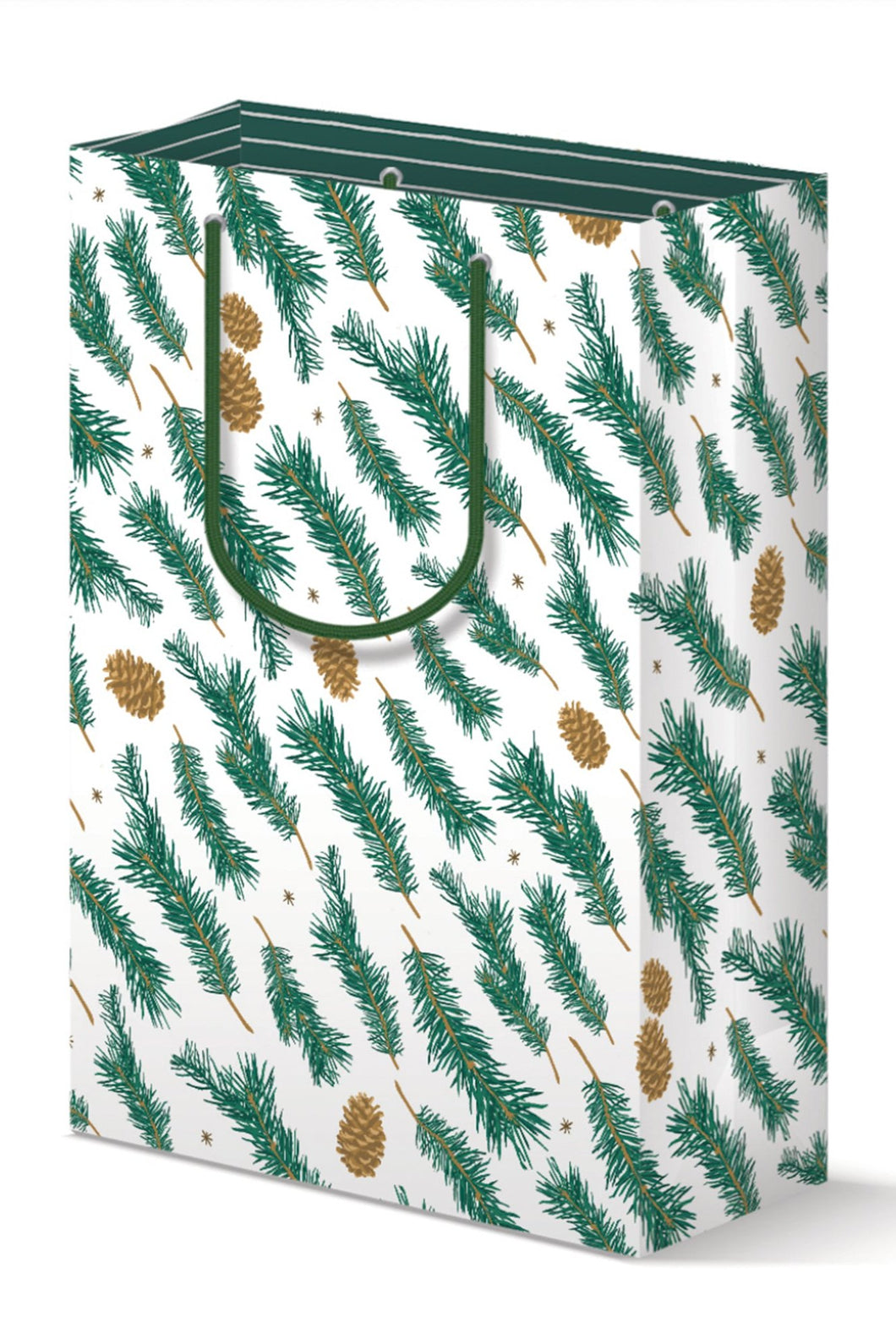 Pine Pattern Holiday Gift Bag