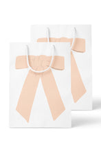 Load image into Gallery viewer, Coquette Pink Bow Gift Bag Set of 2