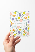 Load image into Gallery viewer, Floral Happy Birthday Card