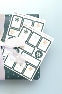 Snowflakes Gift Sticker Sheet